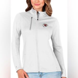 Antigua White Jacket with KC Logo